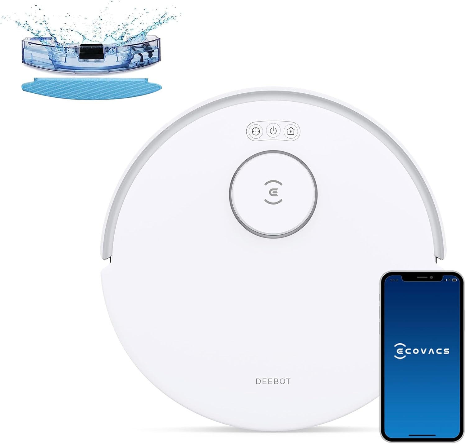 ECOVACS DEEBOT N20 sin estación, aspira y pasa mopa