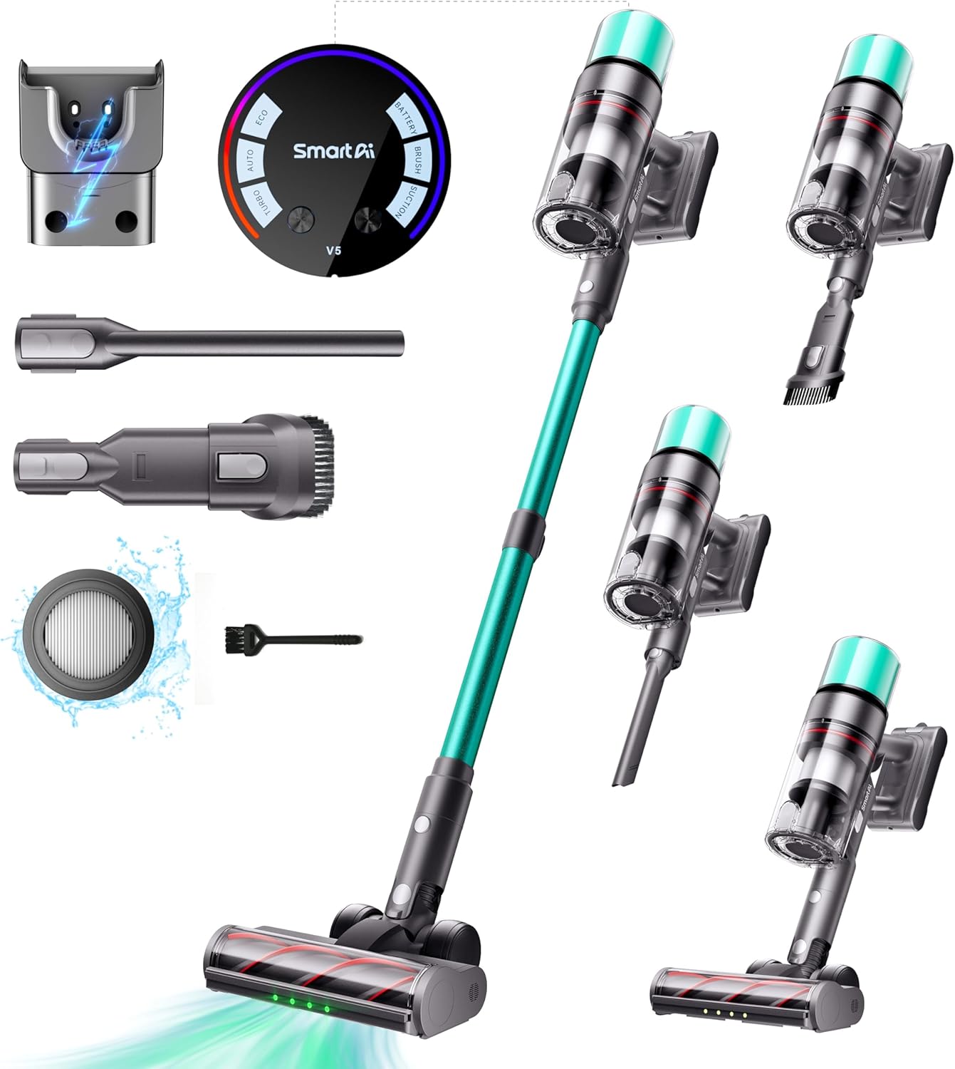 Aspiradores escoba destacados 2025 SmartAI V5